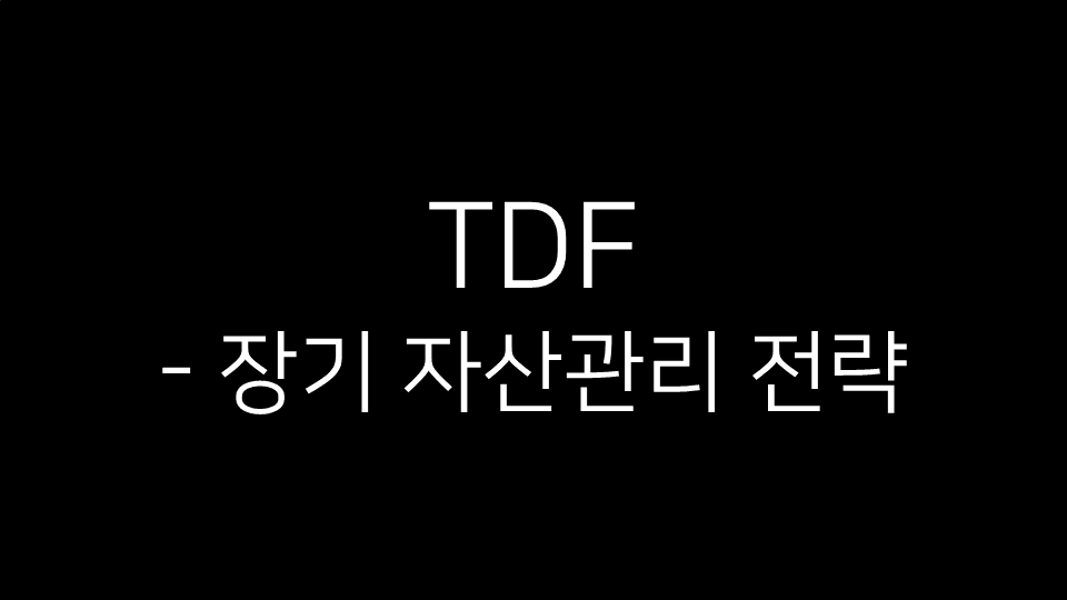 “TDF - 장기 자산관리 전략”이라는 텍스트가 적힌 썸네일 이미지.