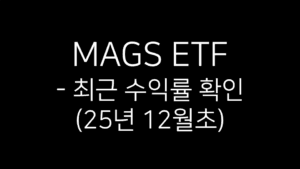MAGS ETF 최근 수익률 정보를 나타내는 제목 이미지(2025년 12월 기준)